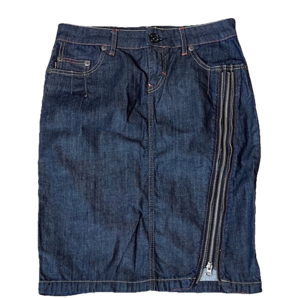LTB 1948 Blue Denim Skirt with Zipper